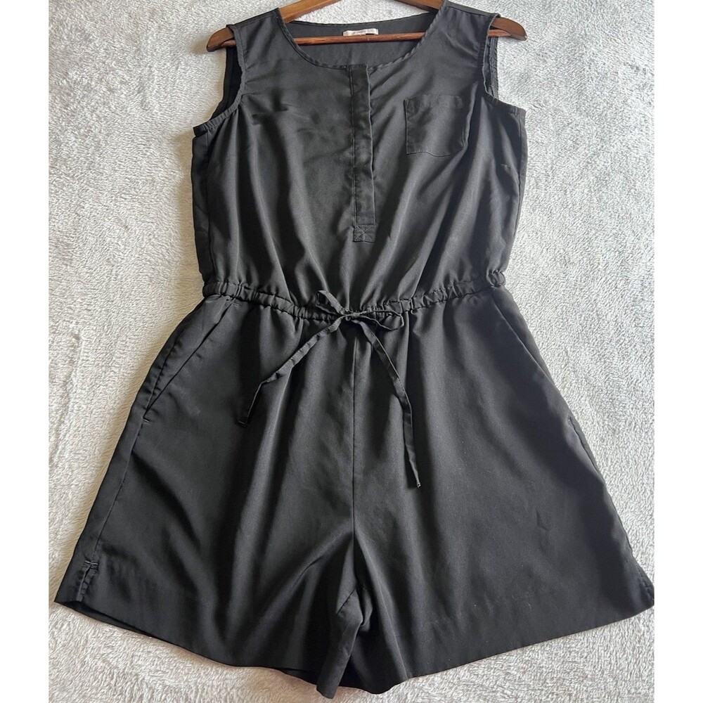 Loft Women’s Sz 2 Black Sleeveless Romper One Piece VACATION